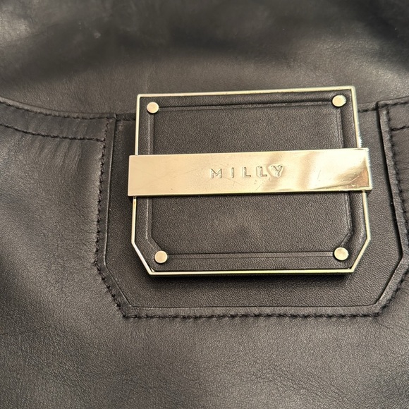 Milly Leather Shoulder Bag - Picture 3 of 5